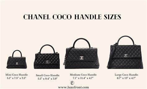 chanel coco handle large size|chanel coco handle sizes.